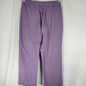dressbarn Purple Elastic Waist Pull On Pants Size 4